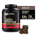 Optimum Nutrition Gold Standard 100% Whey Protein Powder, Double Rich Chocolate, 24g Protein, 5 LB