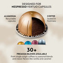 Nespresso Capsules Vertuo, Stormio, Dark Roast Coffee, 30-Count Coffee Pods